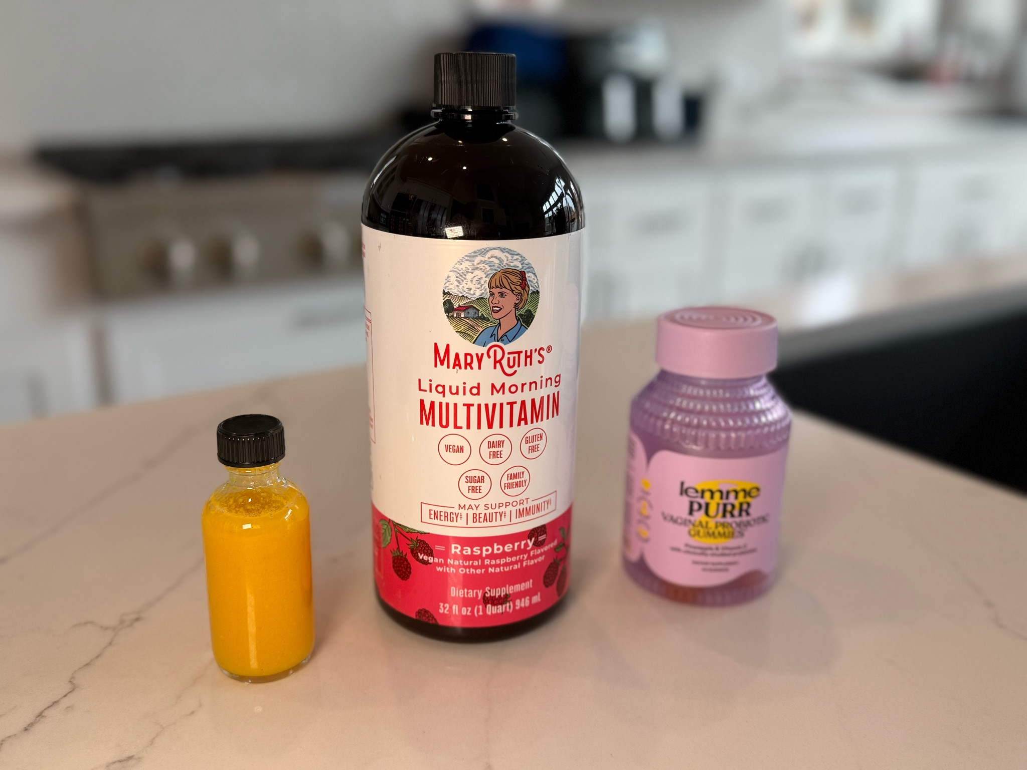 My Morning vitamins. Made my own ginger shot. 

#LTKWatchNow #LTKActive #LTKItBag