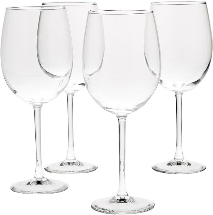 AmazonBasics All-Purpose Wine Glasses, 19-Ounce, Set of 4 | Amazon (US)