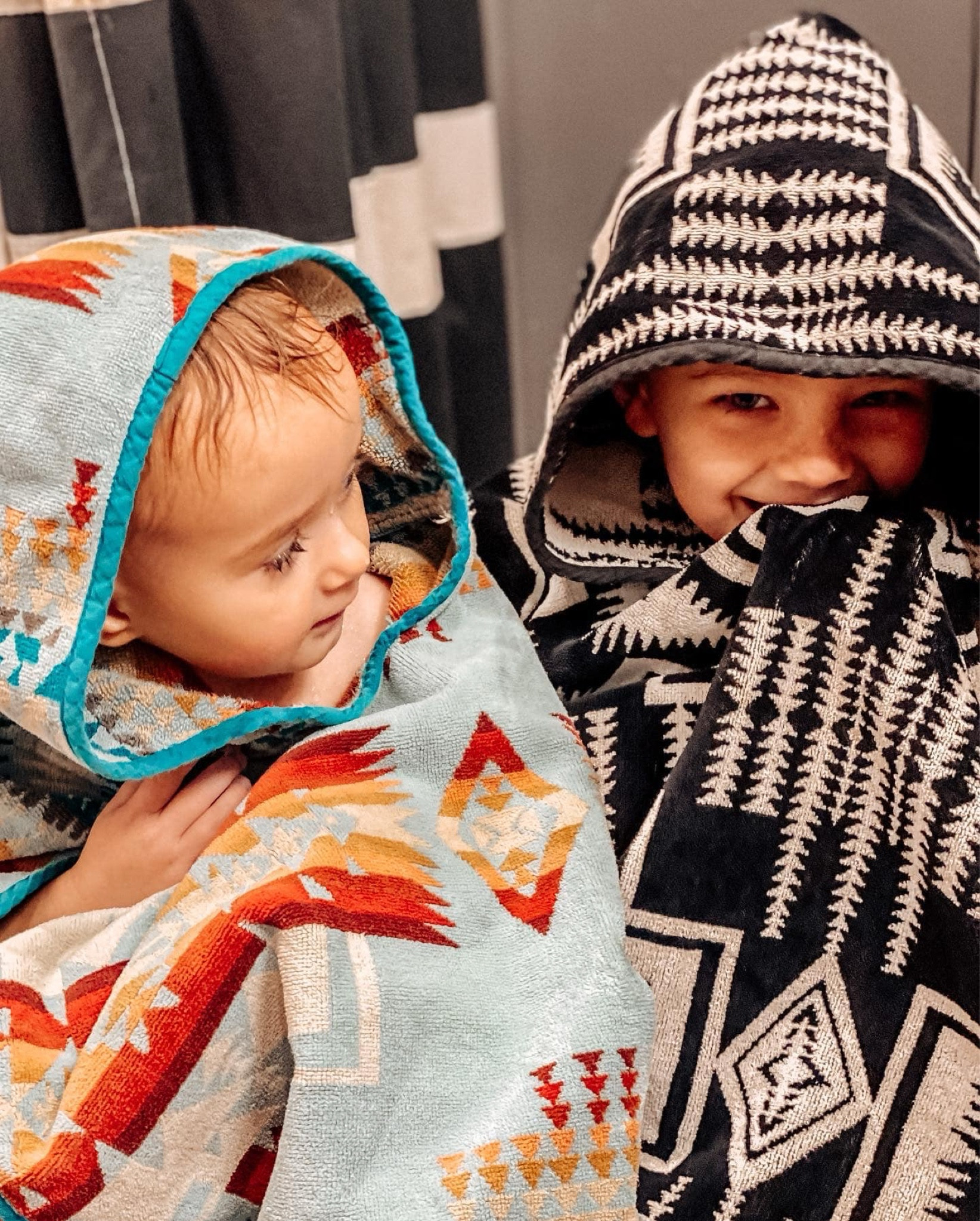 We got these towels as a gift and they bring me so much joy! They’re spendy, but they’ve been the best quality. Each kid has one and it’s the only towel they use. I love packing them for the lake too. So handy to wear as a poncho with a hood!

Lake // beach // summer // towels // home // western // gift guide // baby registry // farm kids // Aztec // hooded towels 

#LTKFamily #LTKKids #LTKFindsUnder100