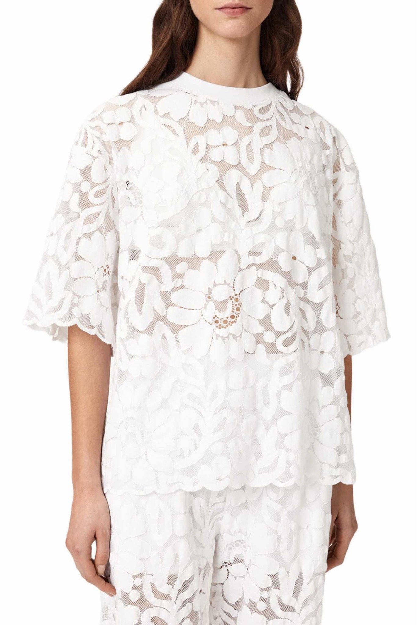 Amelie Floral Lace T-Shirt
AllSaints

Floral appliqués and scalloped edges bring extra finesse to this boxy mesh T-shirt that elevates your casual look.

#LTKootd #LTKTravel #LTKWorkwear