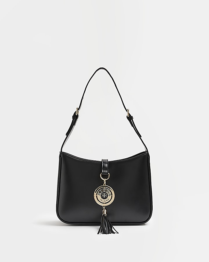 Black tassel shoulder bag | River Island (UK & IE)