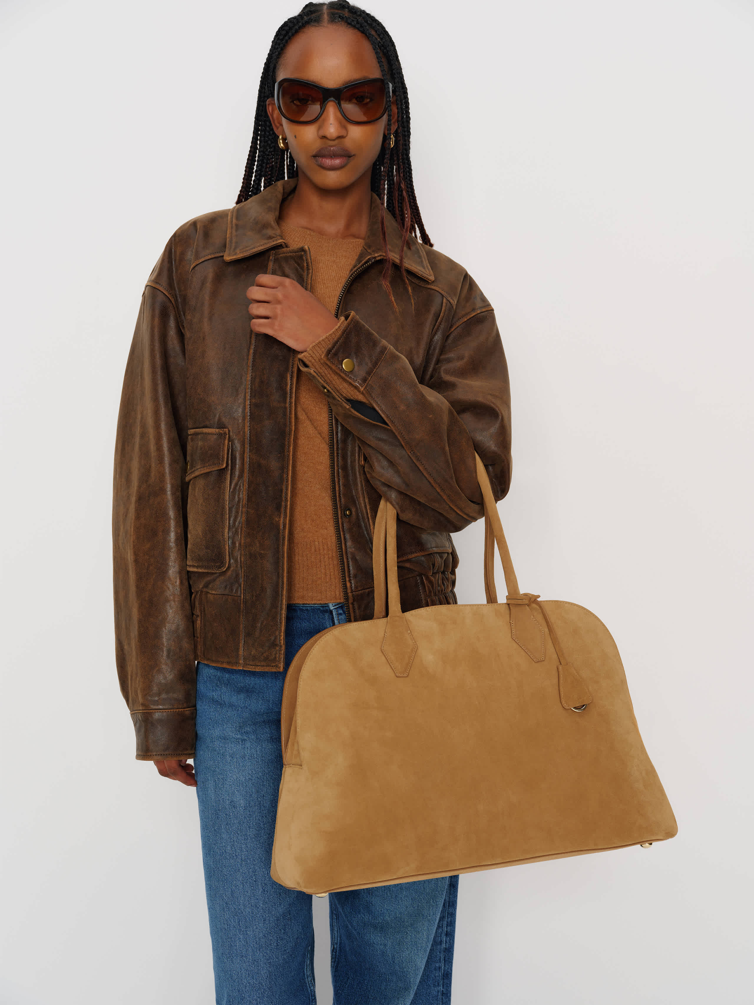 Reformation Oversized Seraphina Tote Brown | Reformation (Global)