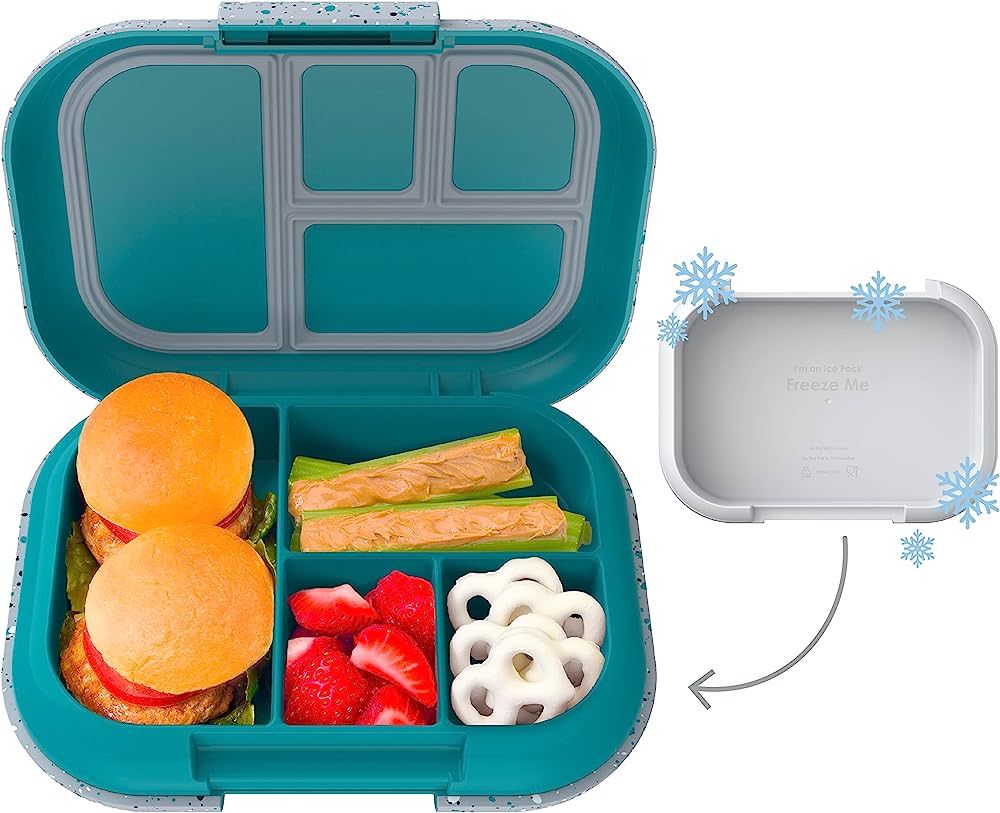 Bentgo® Kids Chill Lunch Box - Confetti Designed Leak-Proof Bento & Removable Ice Pack 4 Compart... | Amazon (US)