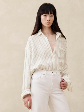 The Oversized Linen Shirt | Banana Republic (US)