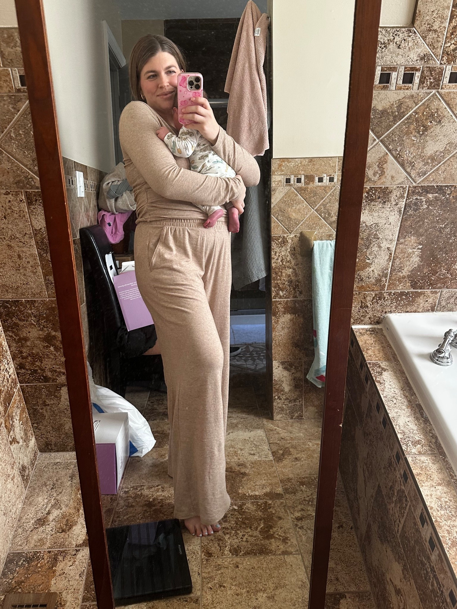 The most comfortable matching set I’ve our on my body postpartum! Just ordered another color and it’s on sale! 

Abercrombie 
Lounge set 

#LTKFindsUnder100