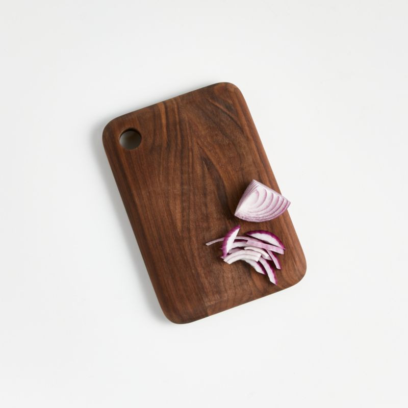 Etienne Small Walnut Cutting Board + Reviews | Crate and Barrel | Crate & Barrel