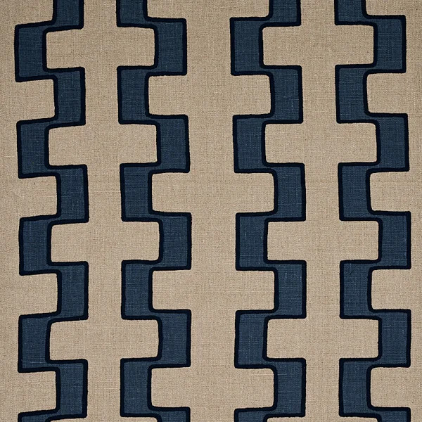 Dixon Embroidered Print Linen Fabric | Wayfair North America