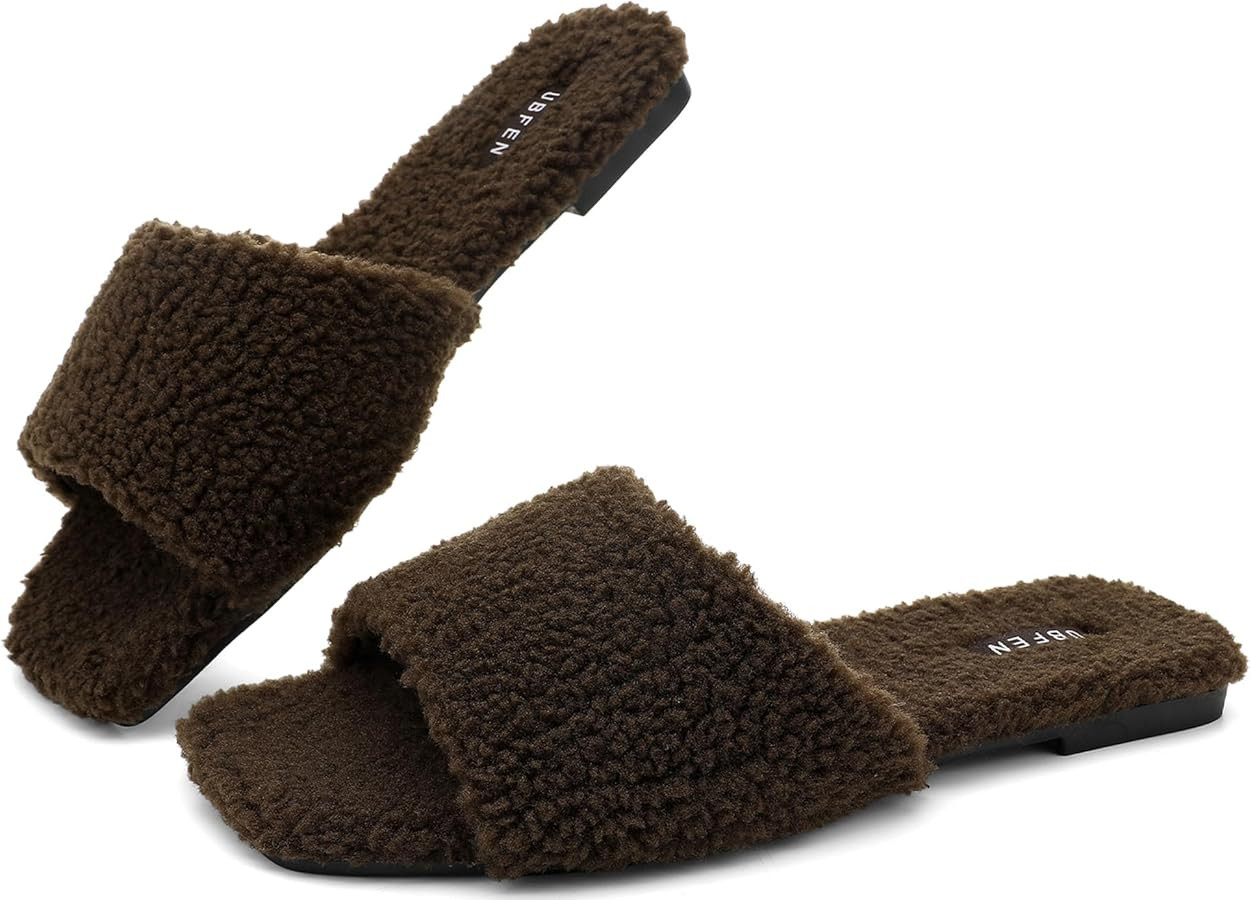 UBFEN Womens Slippers Comfortable Indoor and Outdoor Open Toe House Slipper | Amazon (US)