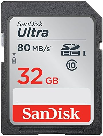 SanDisk Ultra 32GB Class 10 SDHC UHS-I Memory Card up to 80MB/s (SDSDUNC-032G-GN6IN) | Amazon (US)