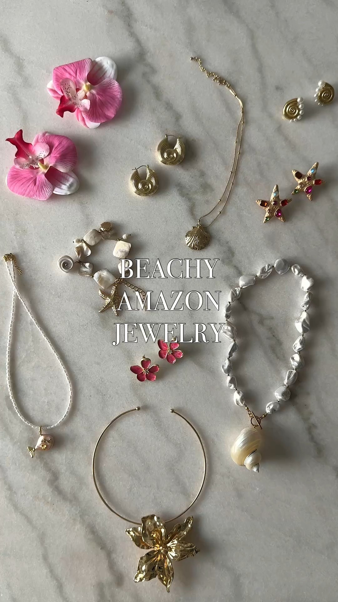 Amazon jewelry, mermaid aesthetic, seashell jewelry, summer jewelry, orchid flower earrings 

#LTKFindsUnder100 #LTKStyleTip #LTKSwim