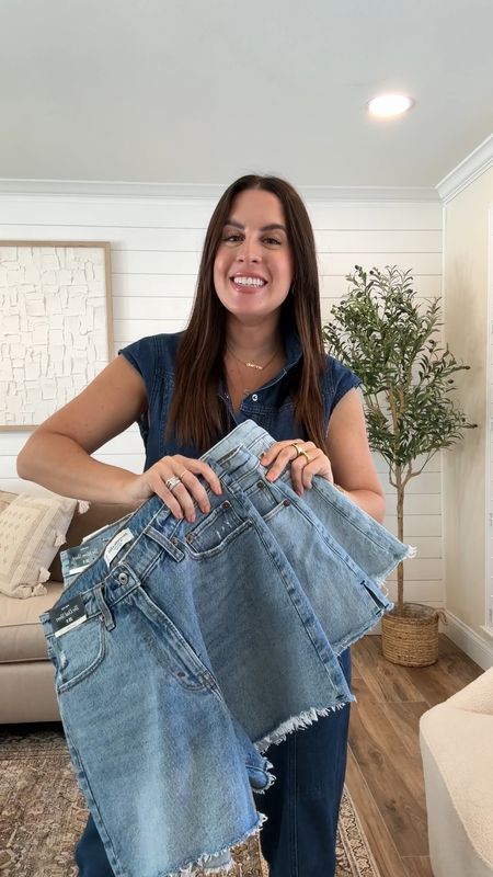 Denim short season is here! Try on of my favorites from Abercrombie 

Dad short | mom shorts | 90s cut off 

#LTKSeasonal #LTKstyletip #LTKfindsunder100