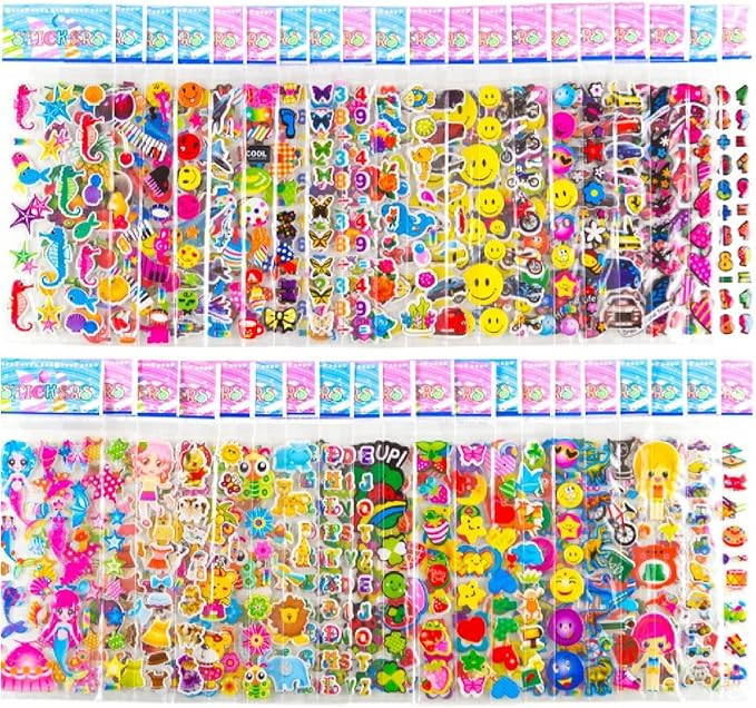 Stickers for Kids Toddlers Stickers – MoCeYa 1200+ Puffy Stickers for Toddlers Bulk Sticker She... | Amazon (US)