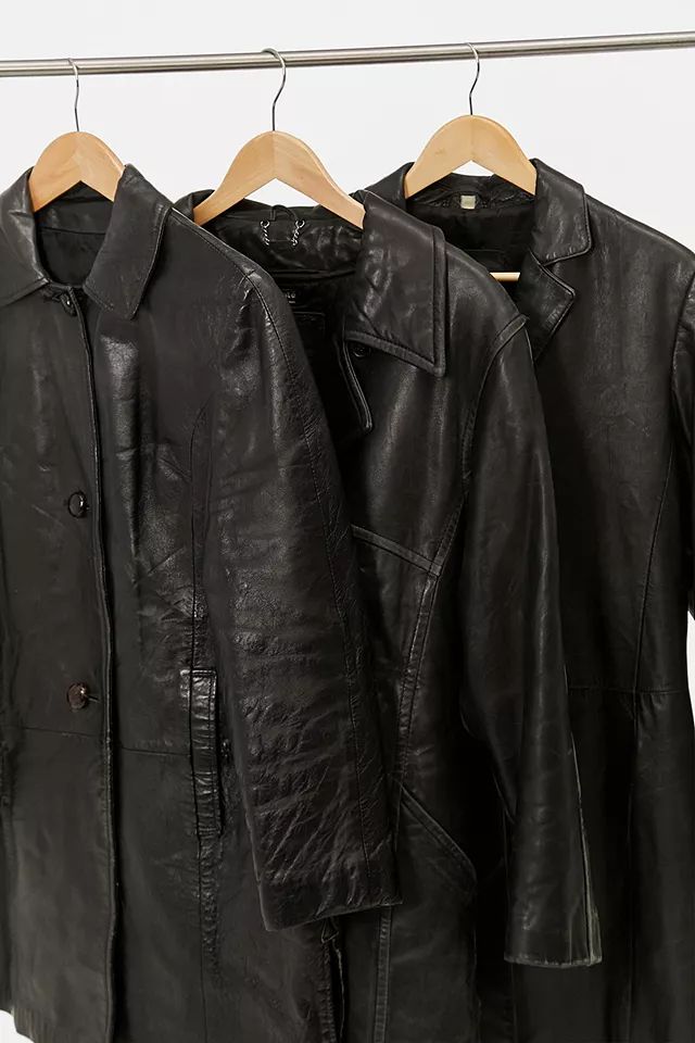 Urban Renewal Vintage Leather Trench Coat | Urban Outfitters (EU)