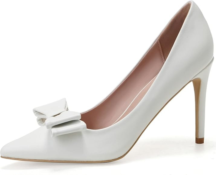 EBYNUE Women's Pumps Sexy Pointed Toe Closed Toe Heels 4 Inch Heels | Amazon (US)