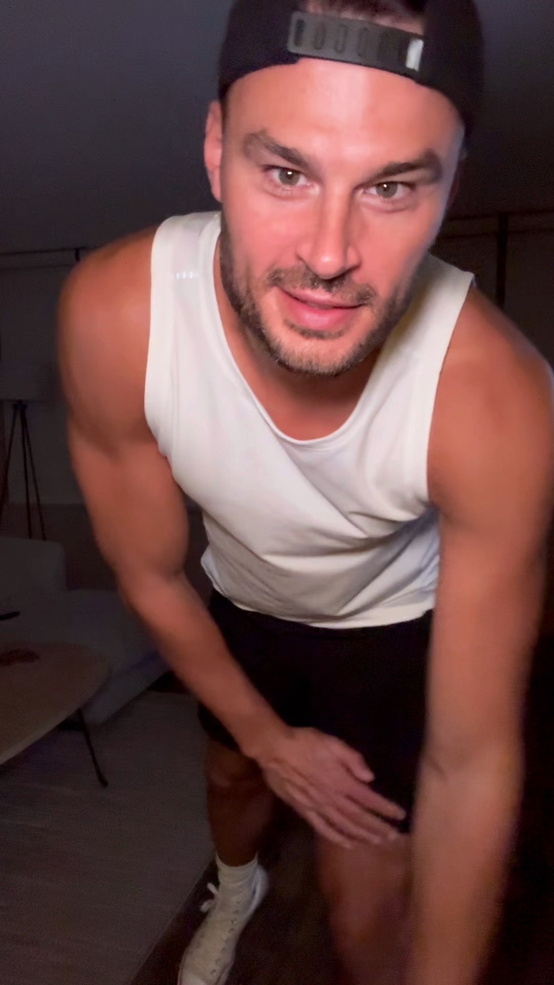 Staple workout outfit. 
Always pack workout clothes when you travel! Working out on vacation is my number one rec! 
6’4 200 and I wear… 
Large in the shorts and tank. 
One size hat. 
12 shoes. 

#LTKstyletip #LTKmens #LTKfitness