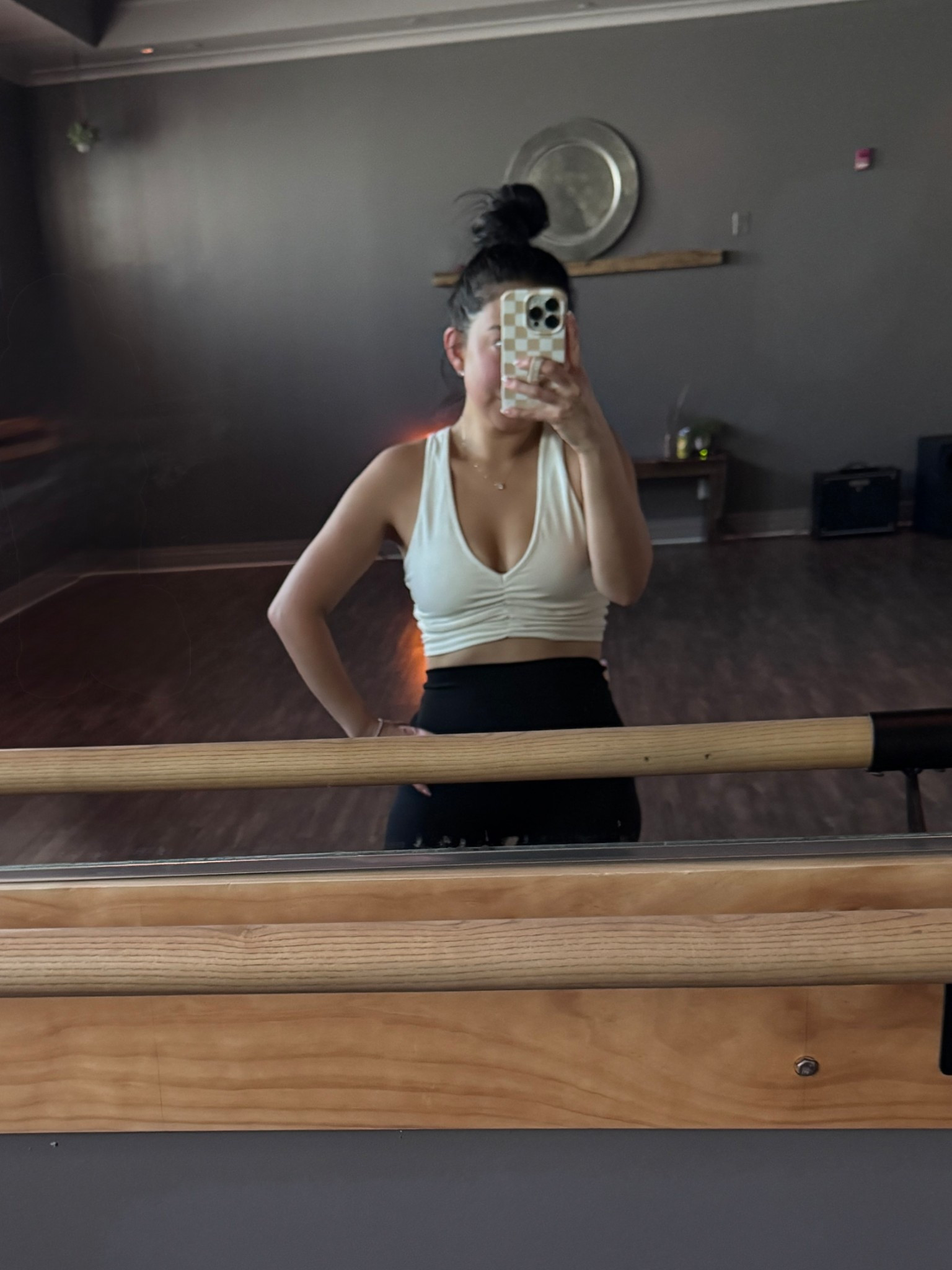 My favorite sports bra from alo. 
Has the cutest cut and is super flattering!
Wearing size small. 
I also have this in black. 
My most worn sports bra. 
Also linking my Volare leggings - size small (my favorite leggings to workout in). 
Linking my free people workout top - size small.
Linking my sweater/jacket from target that I wore to my barre class - size small  

#LTKActive #LTKPetite #LTKfitnessgoals