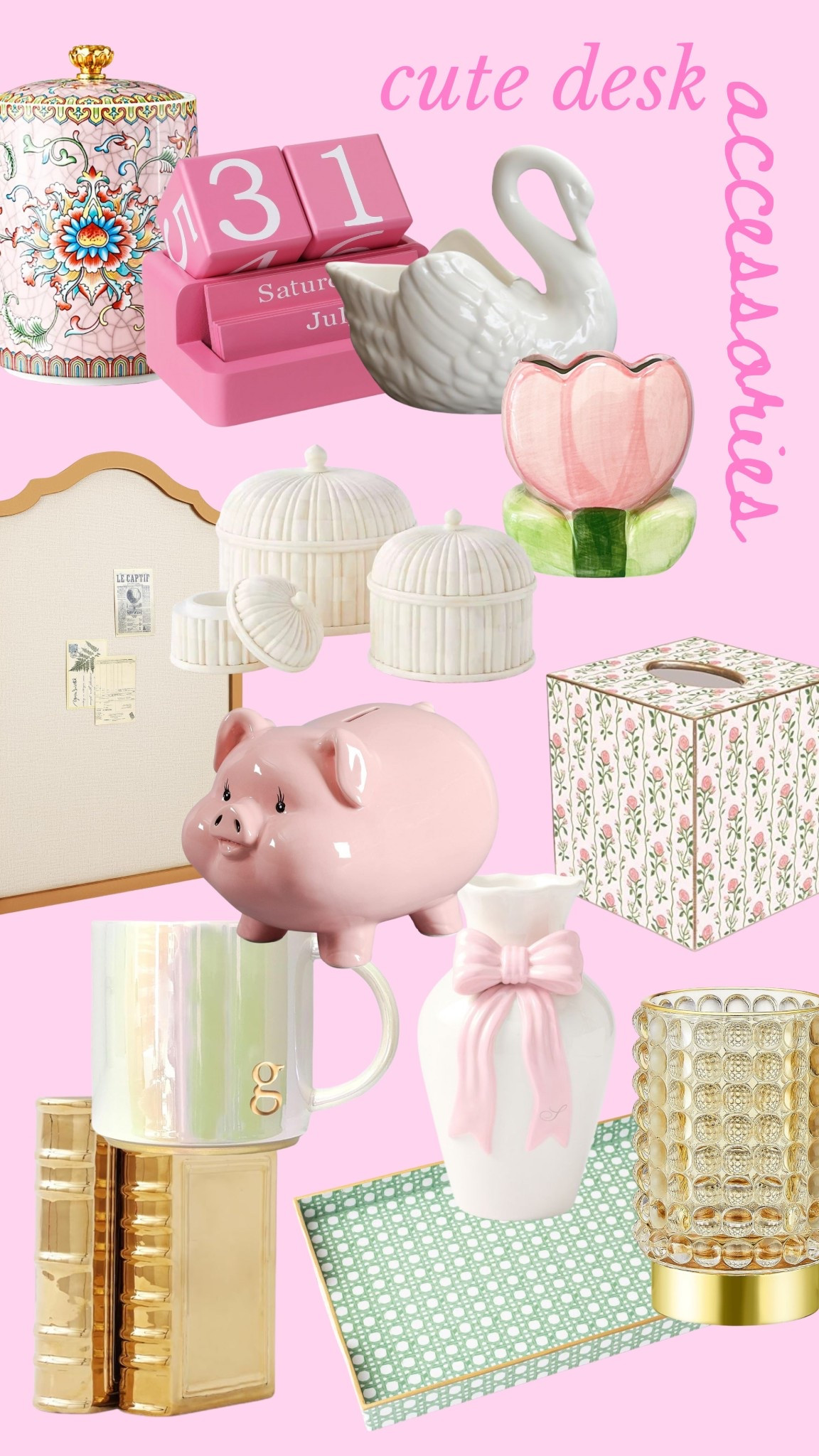 Cute desk accessories!!!! Desk nick nacks!!! House accessories 

#LTKStyleTip #LTKHome #LTKWorkwear