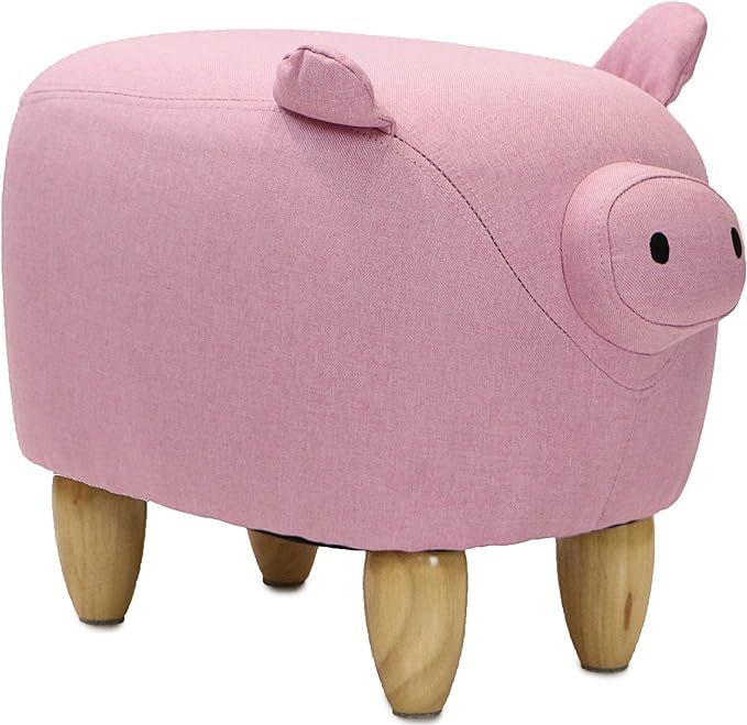 CRITTER SITTERS 15" Seat Height Pink Pig Ottoman | Amazon (US)