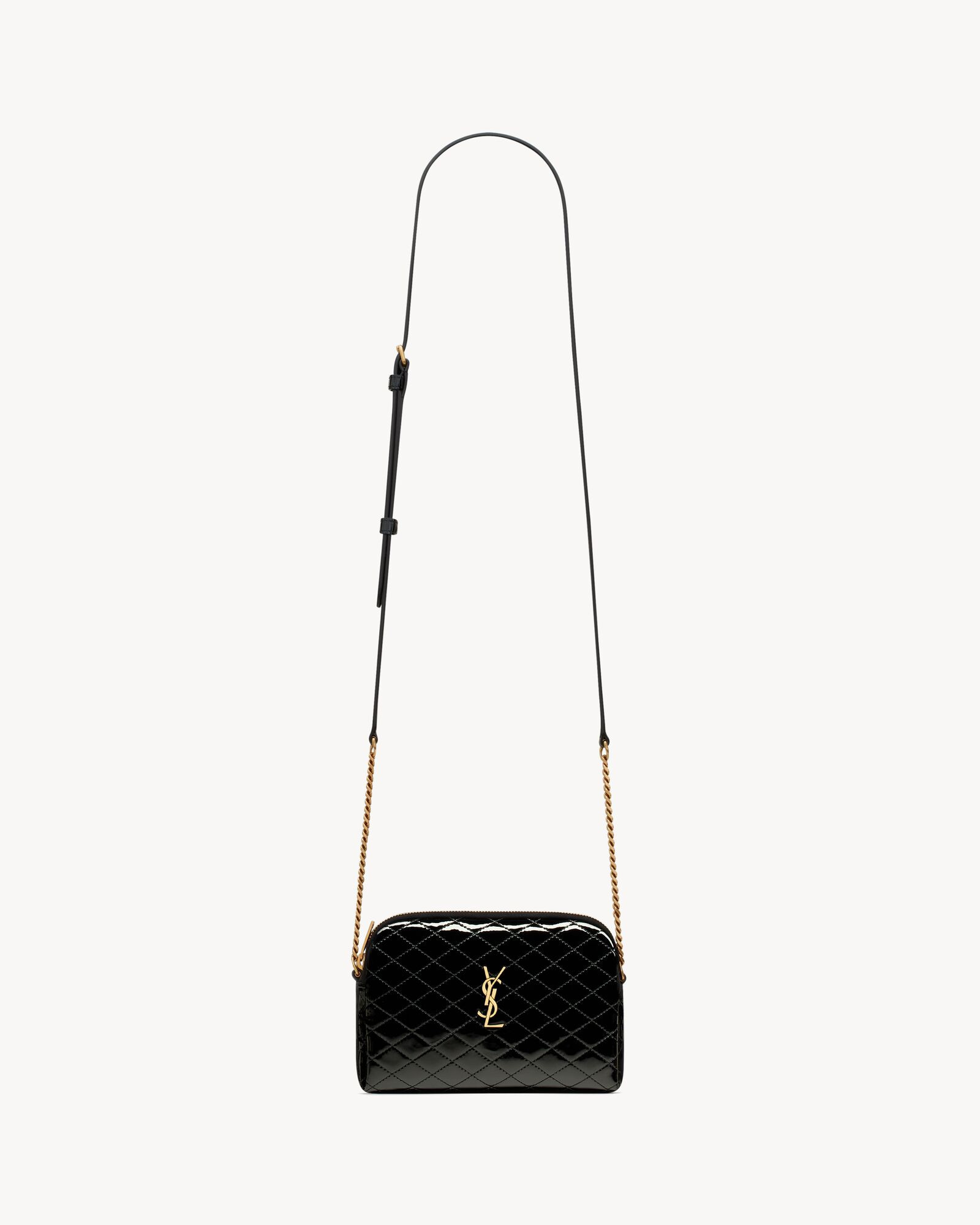 Gaby zipped pouch in quilted patent leather | Saint Laurent | YSL.com | Saint Laurent Inc. (Global)