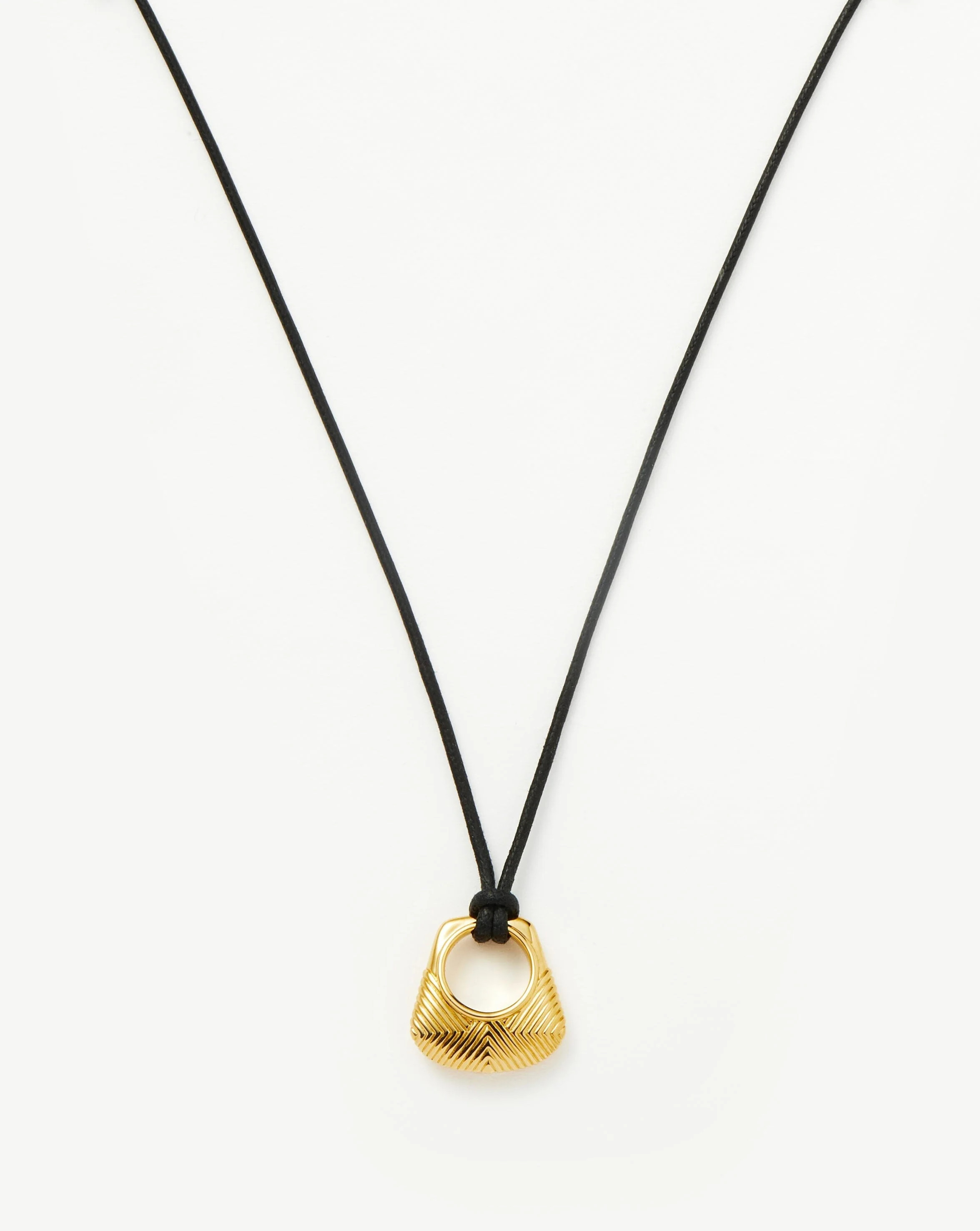 Hera Ridge Pendant Cord Necklace | 18ct Gold Plated Necklaces | Missoma US