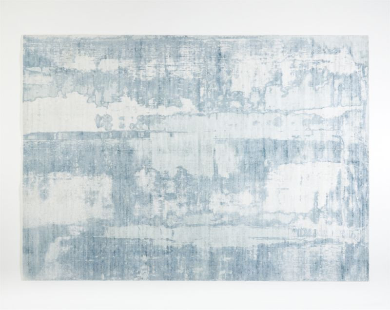 Tottori Blue Abstract Rug 10'x14' + Reviews | Crate & Barrel | Crate & Barrel