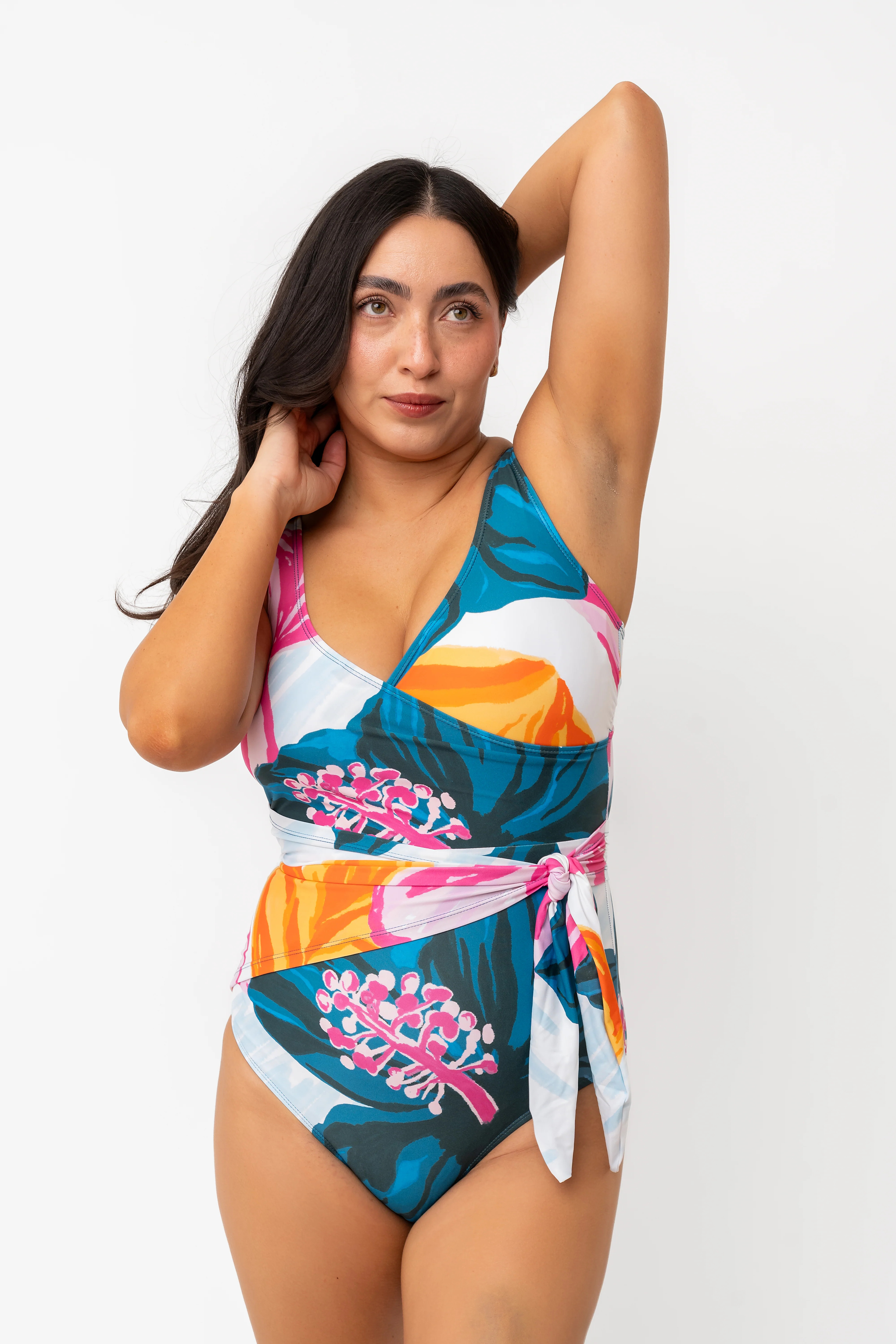 Palm Beach One Piece | Floral Fusion Floral | Coral Reef Swim US
