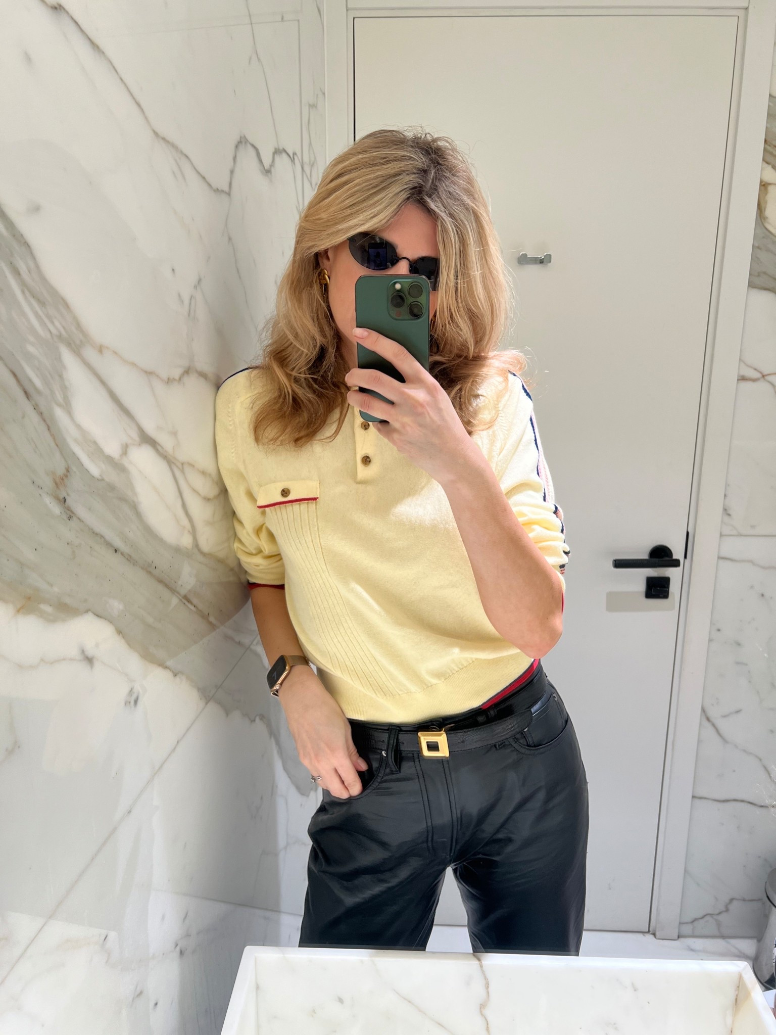 Cashmere top, knit top, leather trousers, yellow top, agolde trousers 

#LTKuk #LTKspring #LTKstyletip