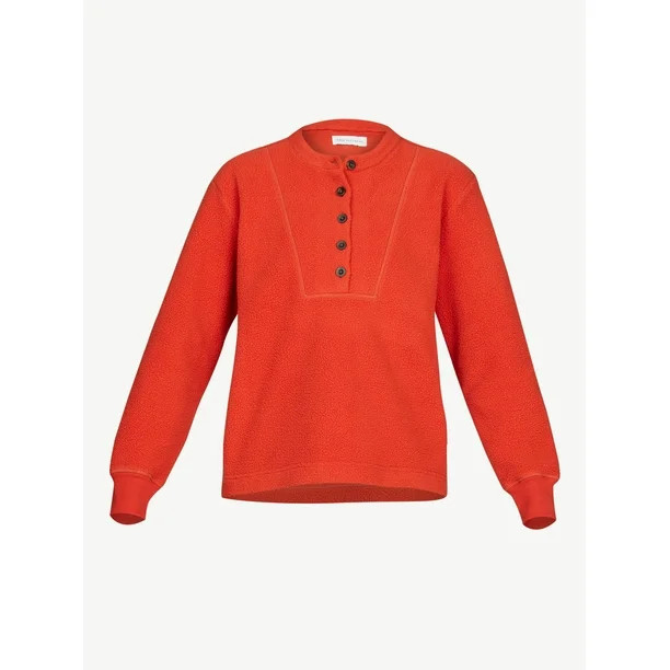 Free Assembly Women's Teddy Henley Top - Walmart.com | Walmart (US)