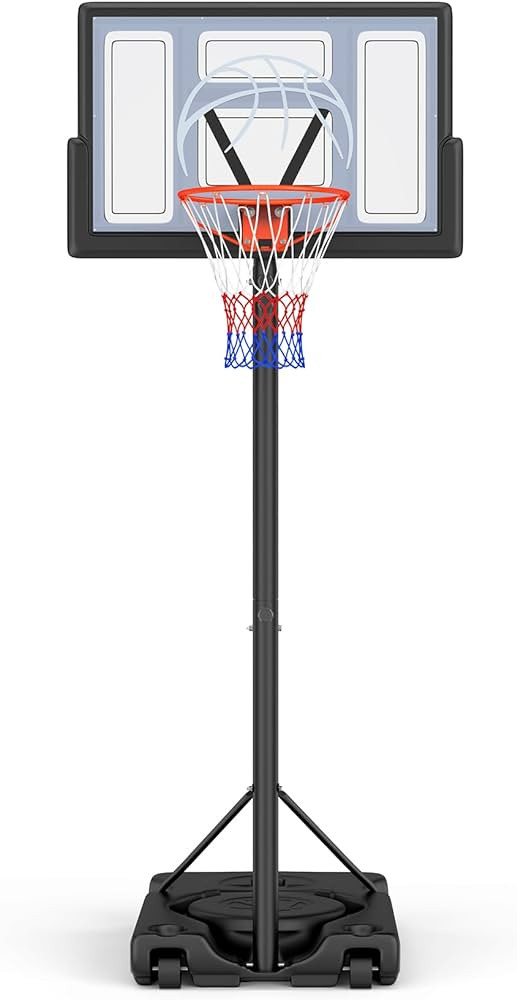 Basketball Hoop Outdoor 10ft Adjustable, Portable Basketball Hoop Goal System for Kids Youth and ... | Amazon (US)