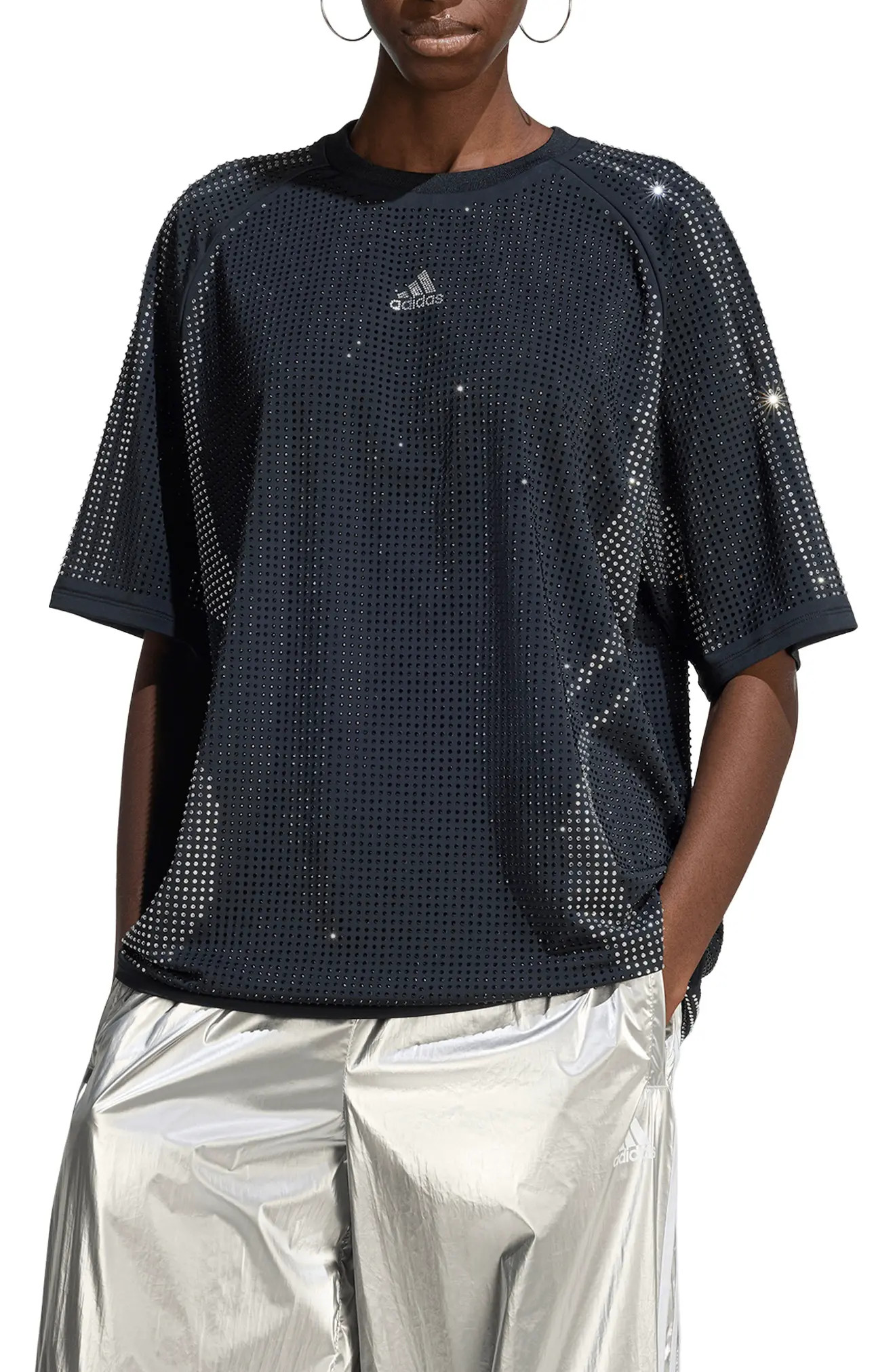 Teamgeist Oversize Rhinestone T-Shirt (Women) | Nordstrom | Nordstrom