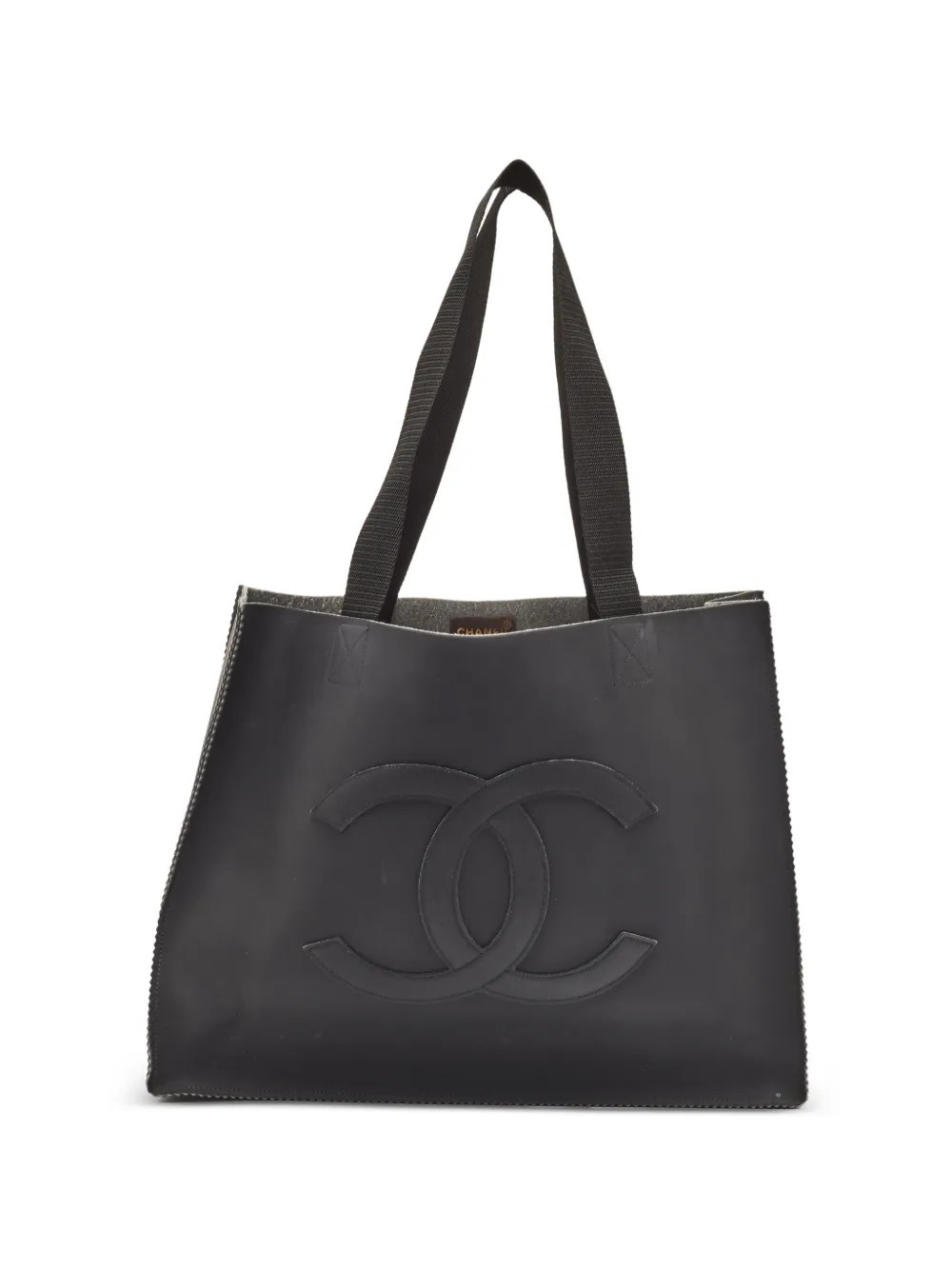 CHANEL Pre-Owned CC shopper tote bag - Black | Farfetch Global