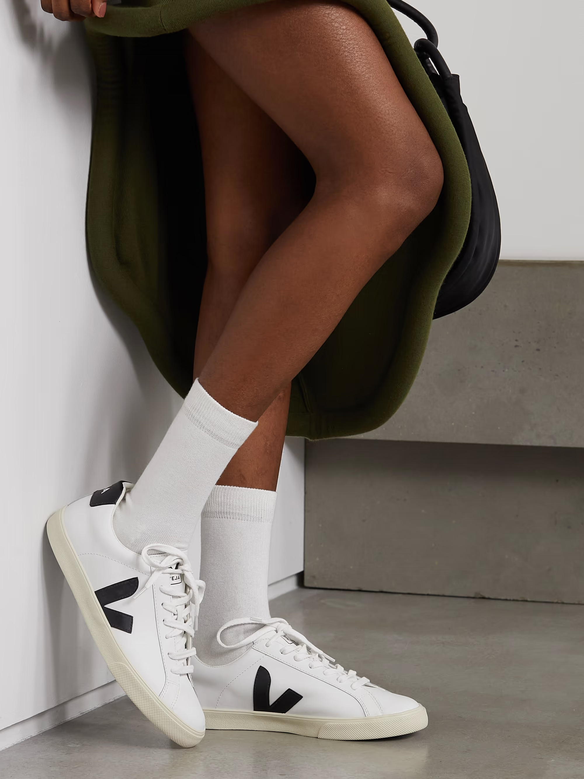 + NET SUSTAIN Esplar rubber-trimmed leather sneakers | NET-A-PORTER (UK & EU)