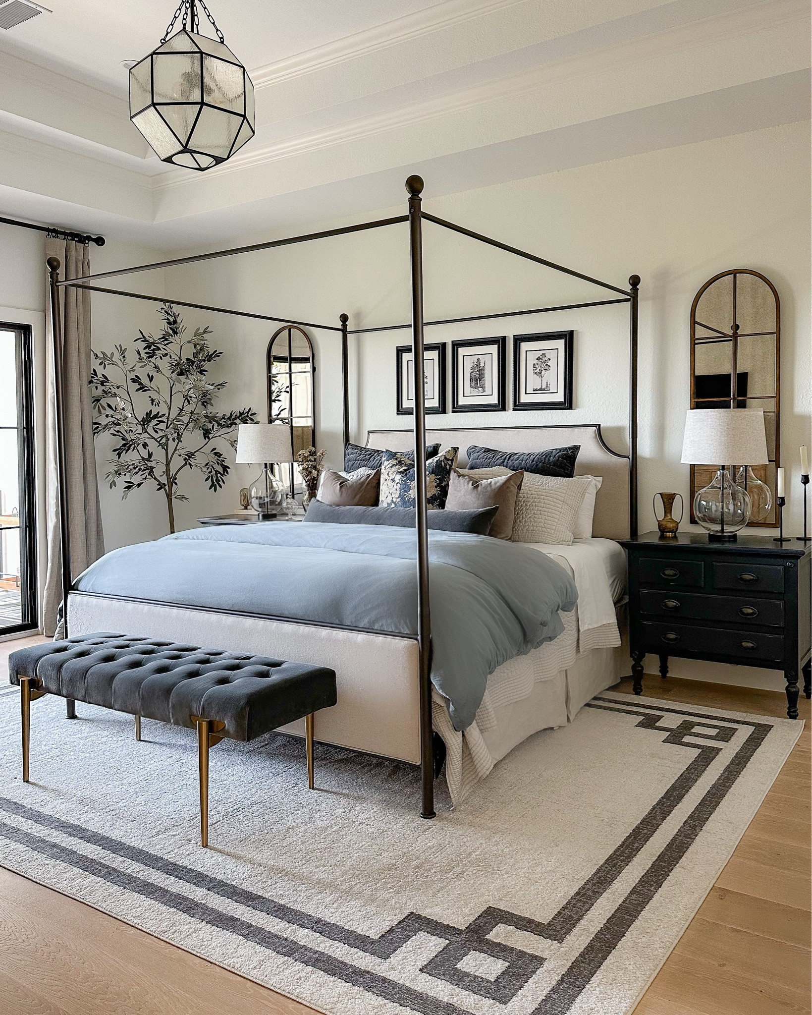 Bedroom on Cyber Monday sale includes my rug (extra 25% off!), velvet end of bed bench, nightstands and arch mirrors!

#LTKhome #LTKsalealert #LTKCyberWeek