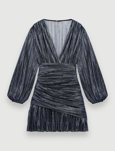 222RUNNYLO Robe en lamé entièrement drapée | Maje EU