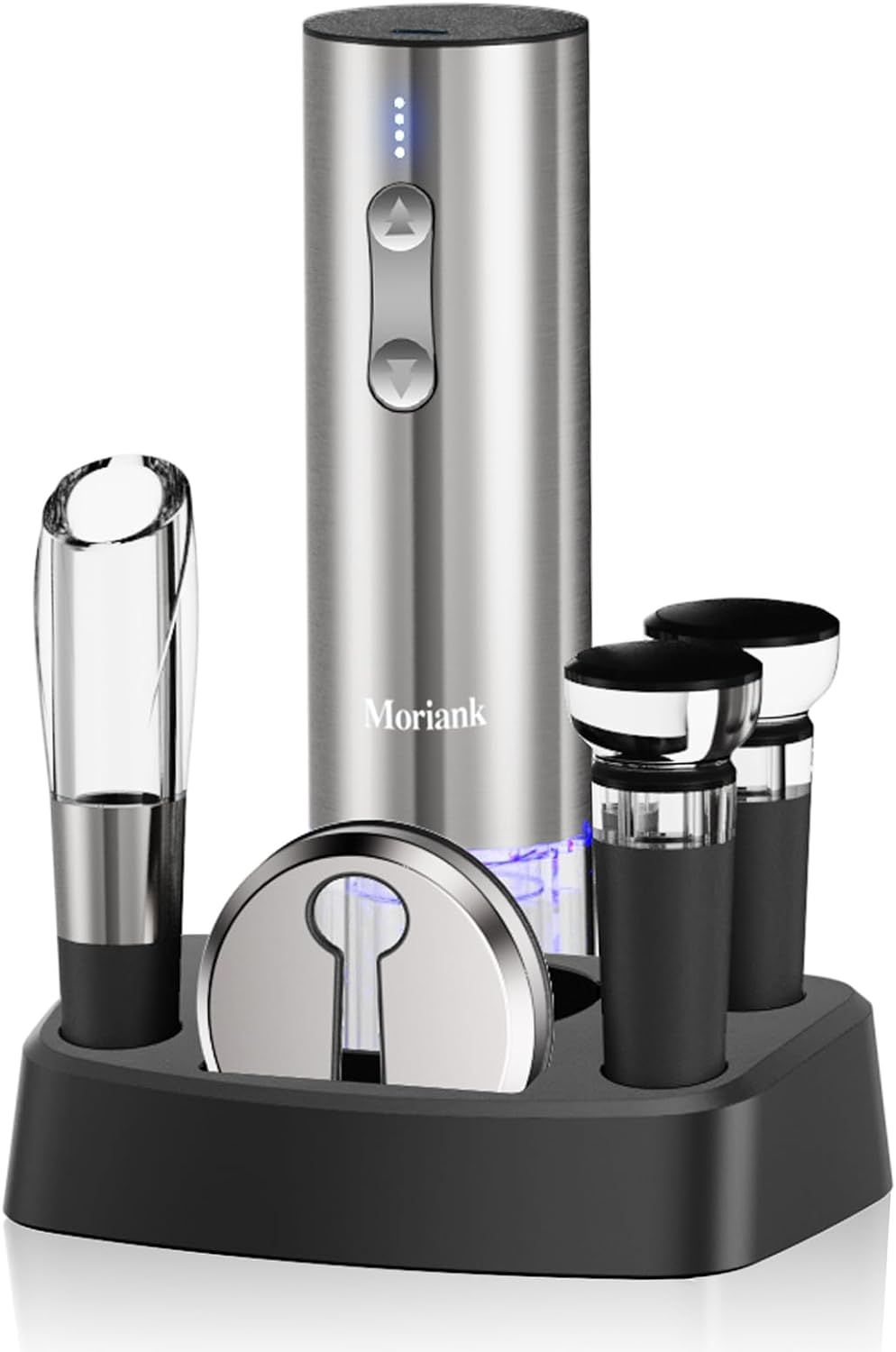 Electric Wine Opener Set with Stand, Wine Gift Set with Rechargeable Wine Opener, Wine Aerator, V... | Amazon (US)