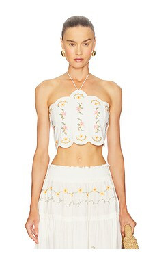 Agua Bendita x REVOLVE Serenity Crop Top in Ivory from Revolve.com | Revolve Clothing (Global)