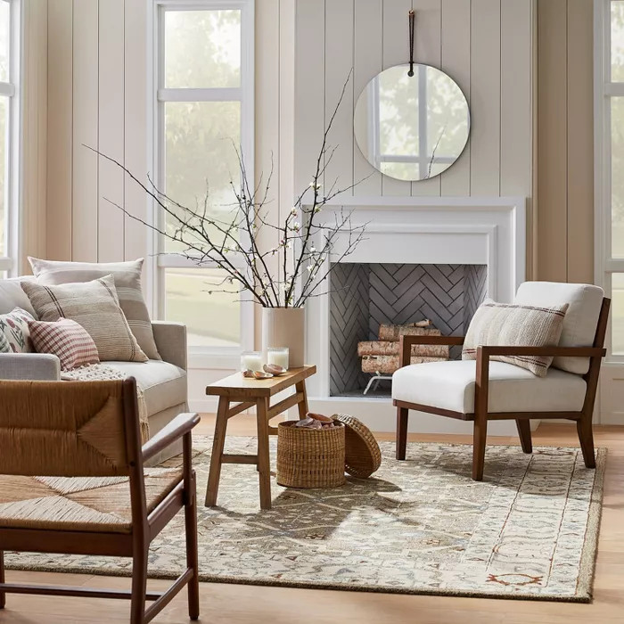 Tufted Persian Mushroom Rug Beige - Threshold™ designed with Studio McGee | Target