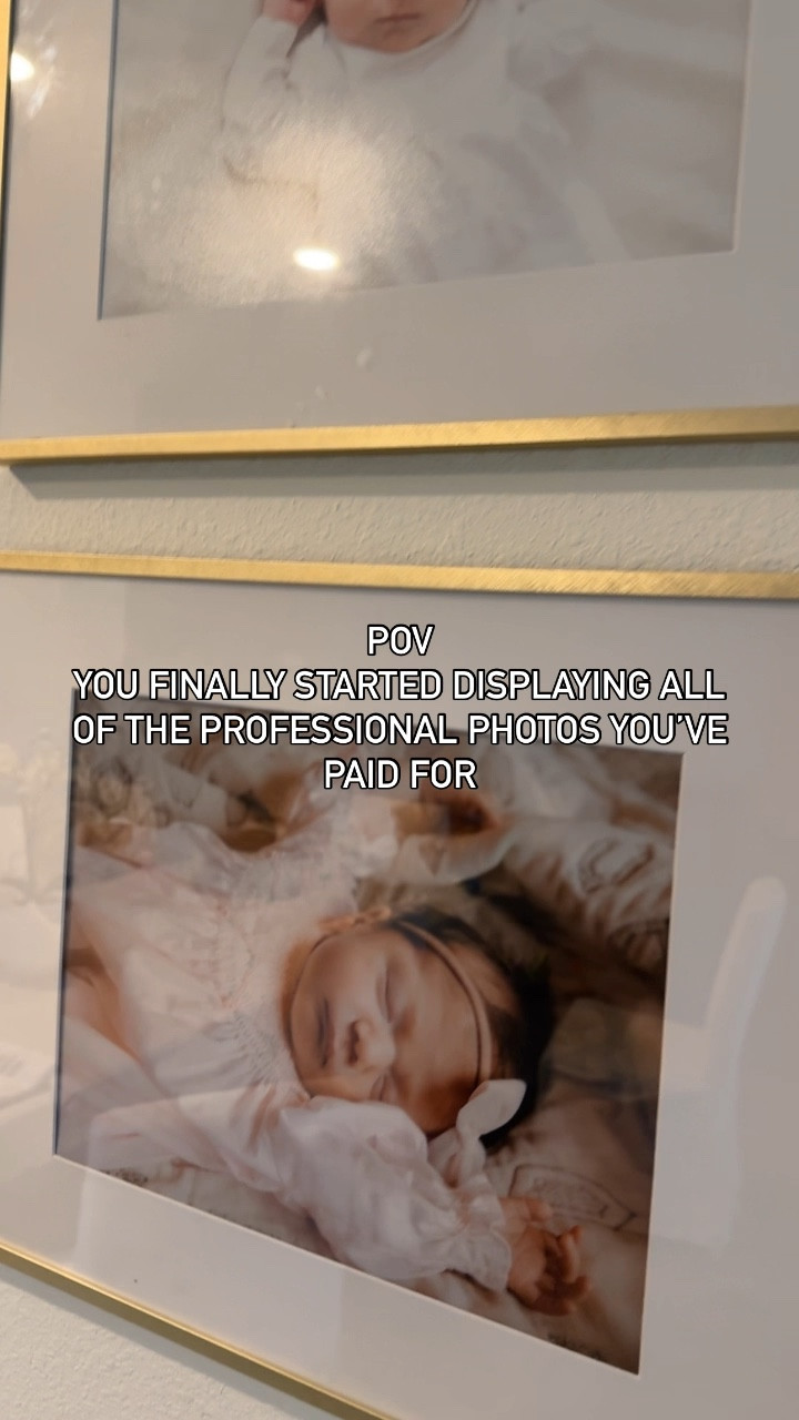 POV - you finally started displaying all of those professional pictures you paid for 👏🏻

These gold frames from Target are the perfect way to show off our family photos! 💛 Loving how they add a chic, modern touch to the living room.  Did I mention they’re on sale??

It feels so good to finally have these special moments beautifully framed and on display. Just looking at them brings back all the happy memories 🥰

#LTKVideo #LTKHome #LTKFindsUnder50