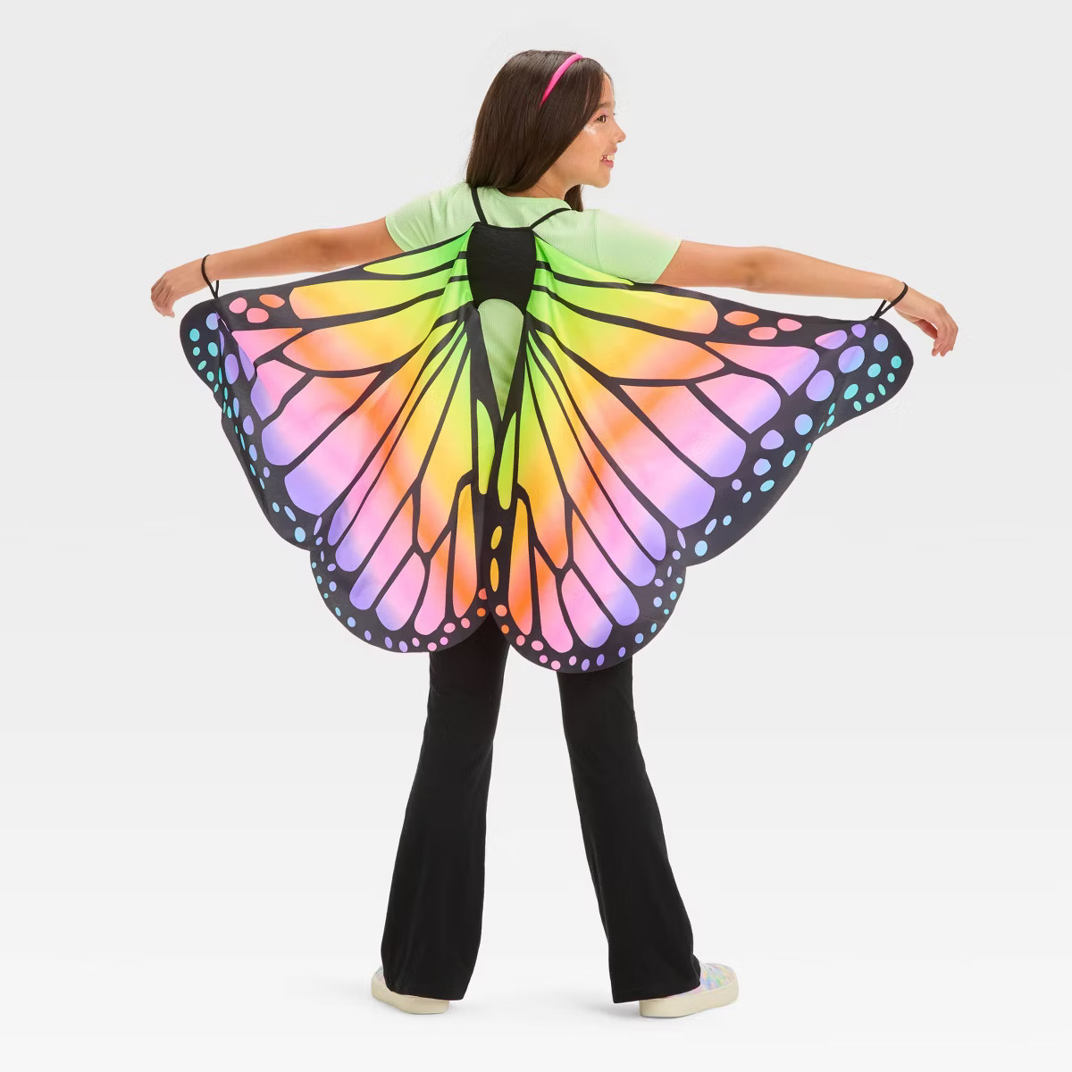 Kids' Blacklight Responsive Butterfly Wings Halloween Cape - Hyde and EEK! Boutique™ | Target