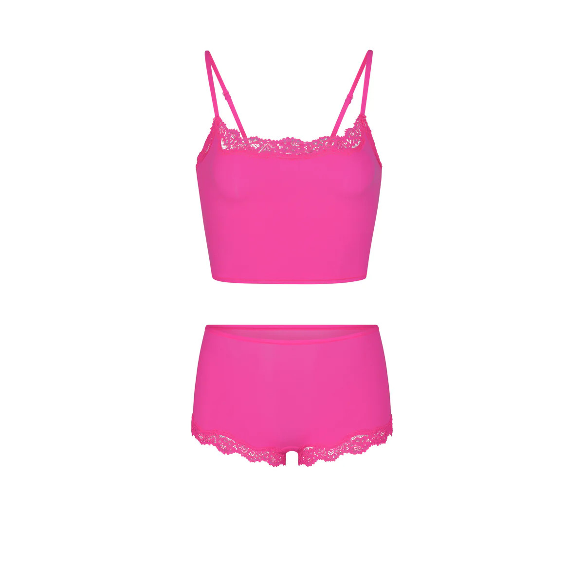 CROPPED CAMI AND BOY SHORT SET | SKIMS (US)