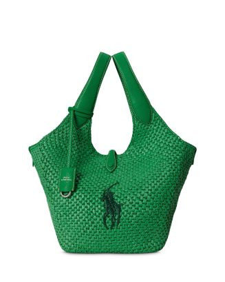 Polo Play Medium Faux Raffia Tote Bag | Bloomingdale's (US)