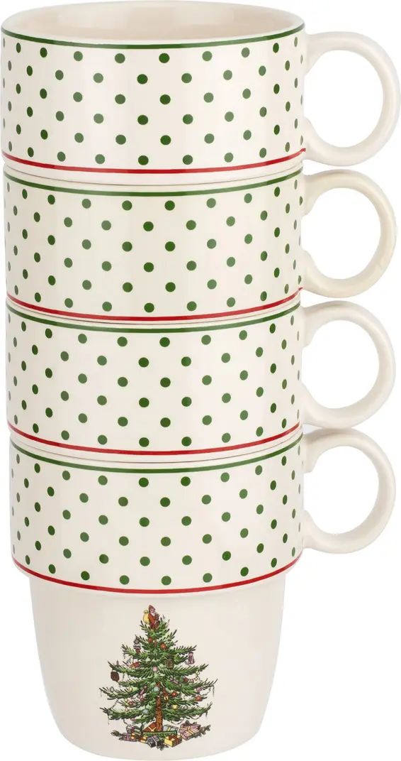 Set of 4 Christmas Tree Mugs | Nordstrom