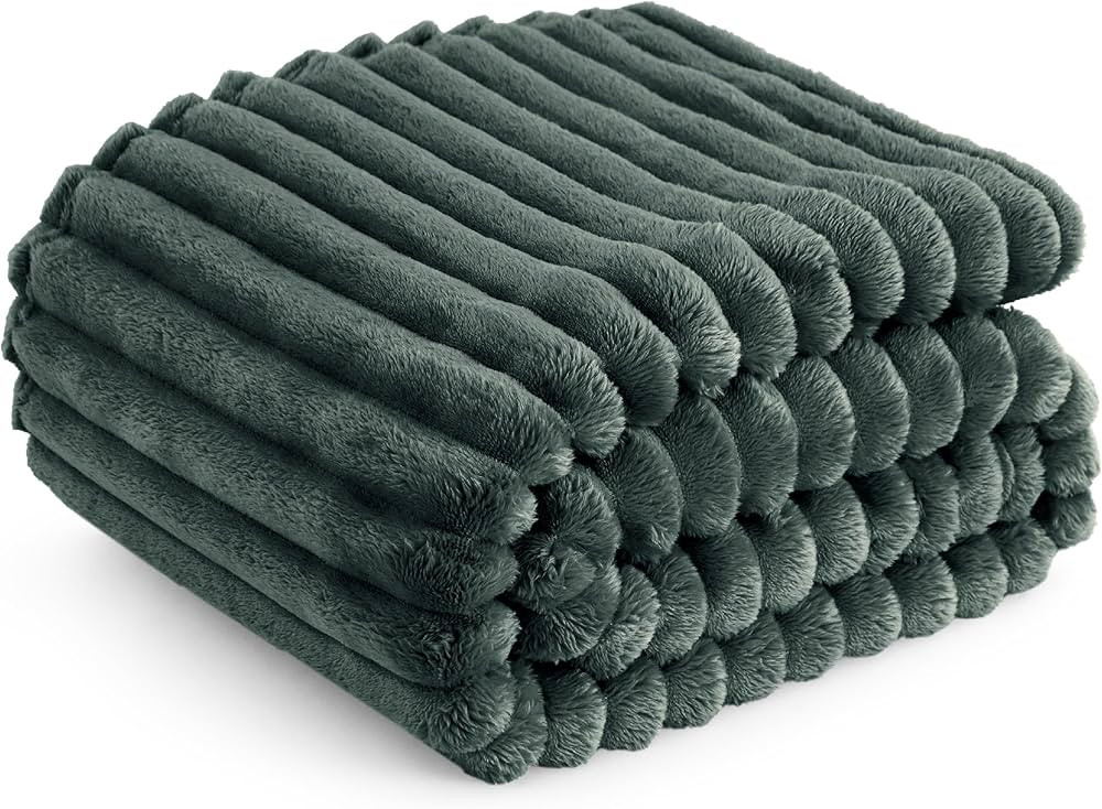 Bedsure Mallard Green Fleece Blanket for Couch - Super Soft Cozy Blankets for Women, Cute Small B... | Amazon (US)