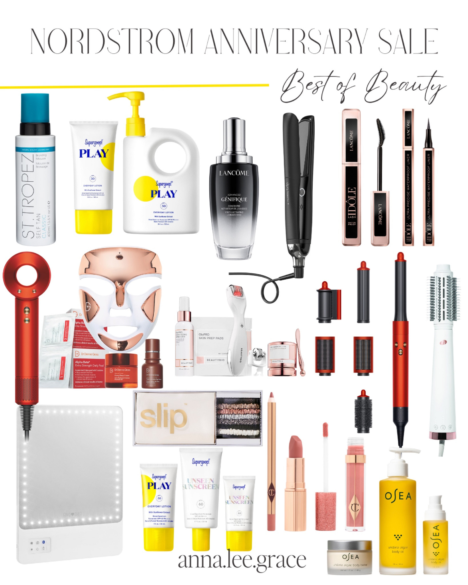 NSALE beauty products - beauty finds - Nordstrom beauty - Nordstrom sale - beauty favs - dyson - hair tools - makeup - supergoop - self tan inspo - makeup mirror ideas - hair care - skin care 

#LTKbeauty #LTKxNSale #LTKFind