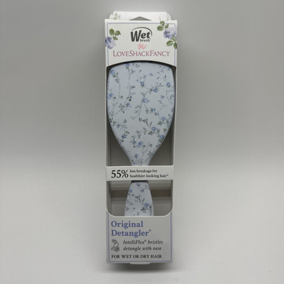 Wet Brush LoveShackFancy Original Detangler Hair Brush English Ivy Blue IN HAND | eBay US