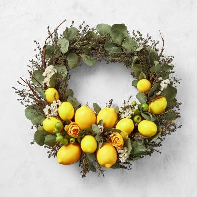Lemon Silver Dollar Wreath | Williams-Sonoma