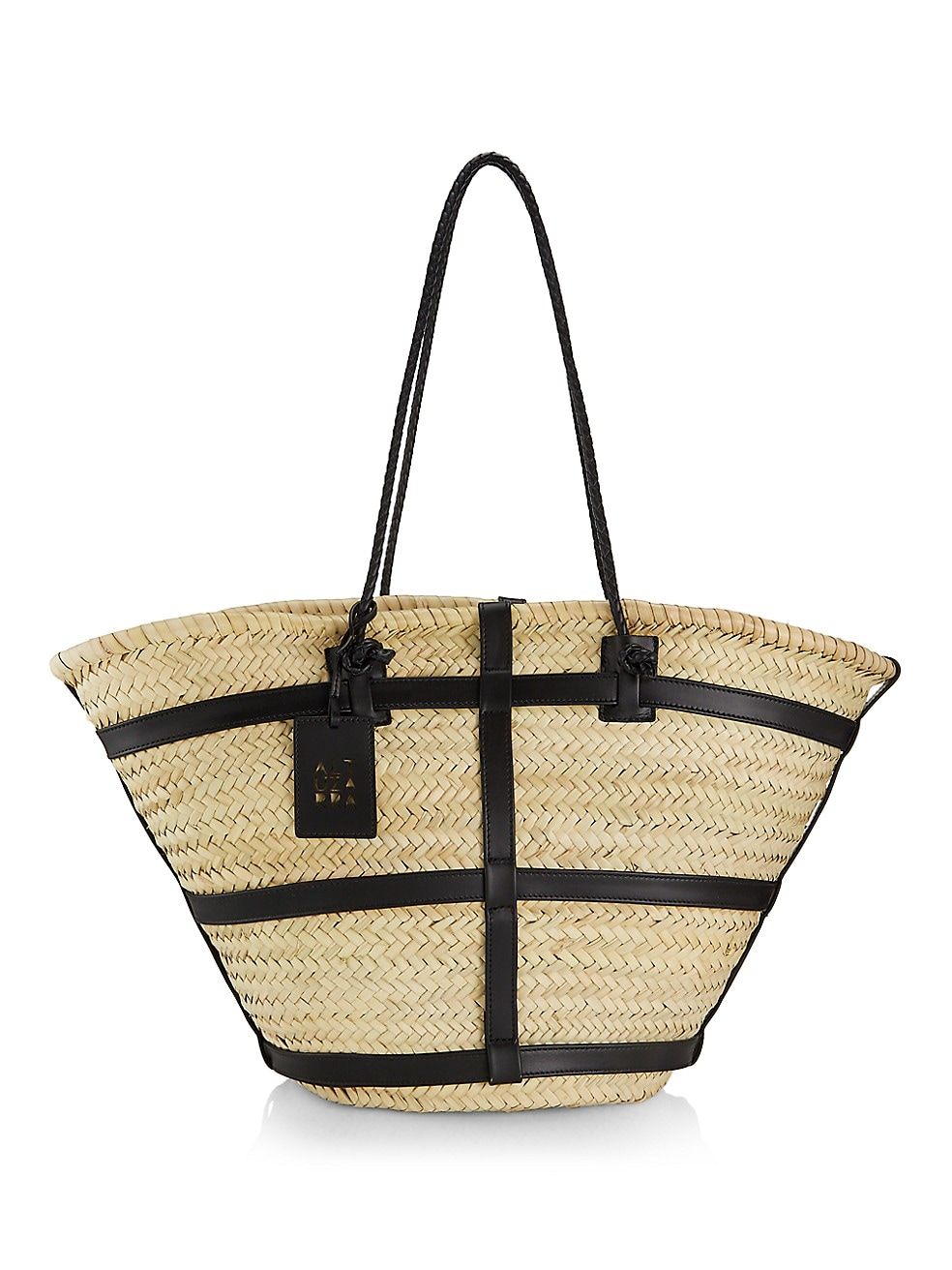 Watermill Leather-Trimmed Straw Tote | Saks Fifth Avenue