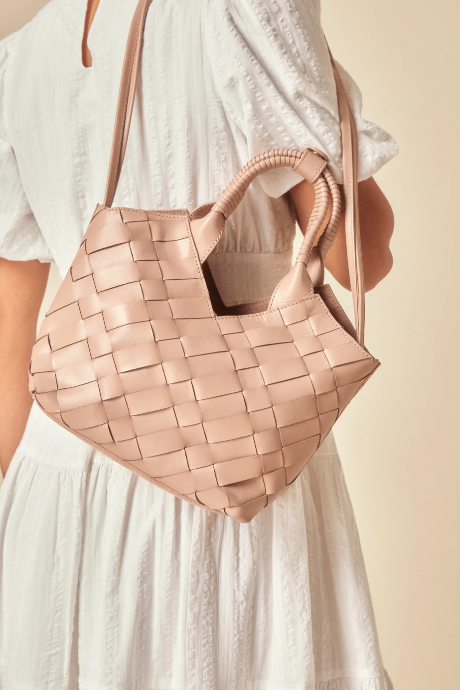 Taupe Aleo Cabas Mini Bag | Nobody's Child