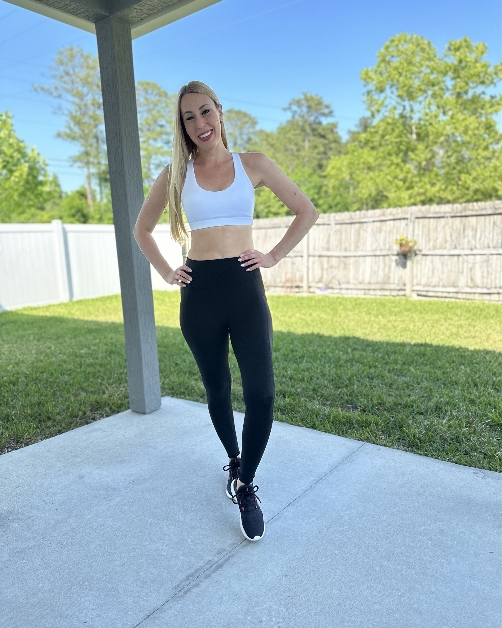 Running Girl workout 🏋️ 
💗wearing a size small in both
💗 the top holds it all in 
💕the bottom has awesome lifting abilities 

#LTKfitness #LTKActive #LTKfindsunder50
