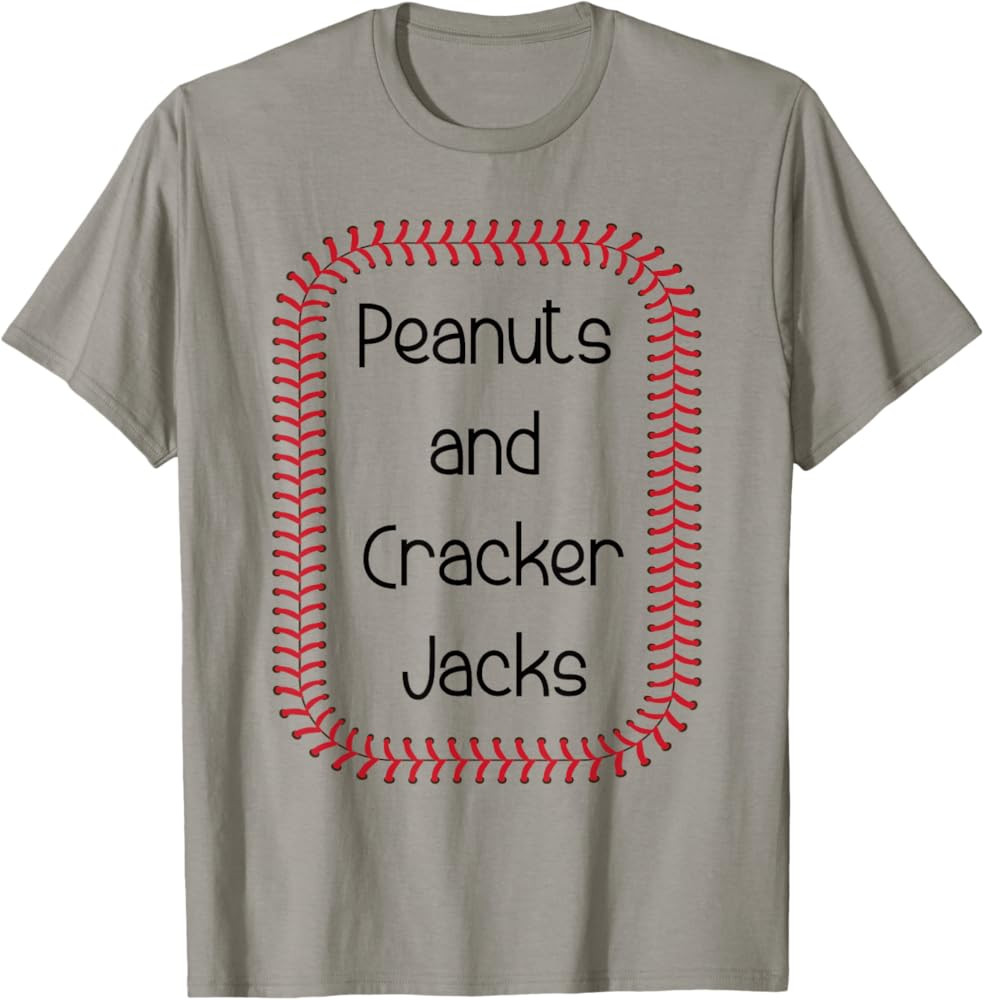 Peanuts and Cracker Jacks Baseball Mom Dad Kid T-Shirt T-Shirt | Amazon (US)